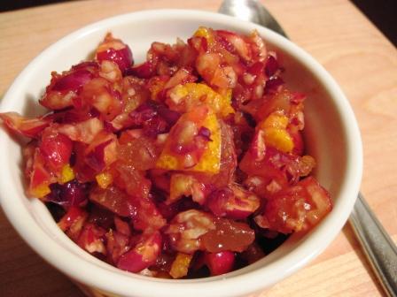 Cranberry Mandarin Ginger Relish