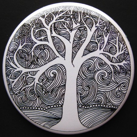 Mandala Tree Magnet, (c) The Herbangardener